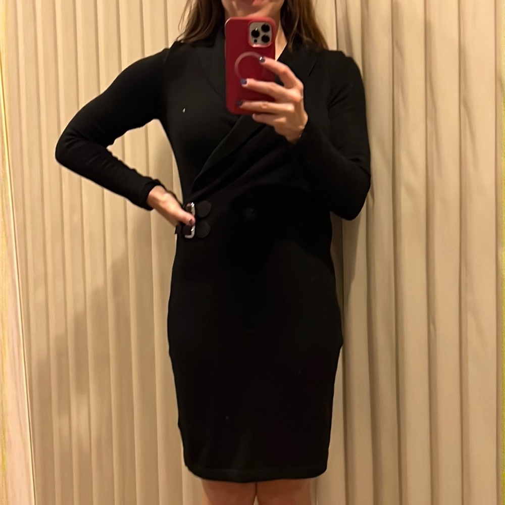 Chaps faux wrap sweeter dress